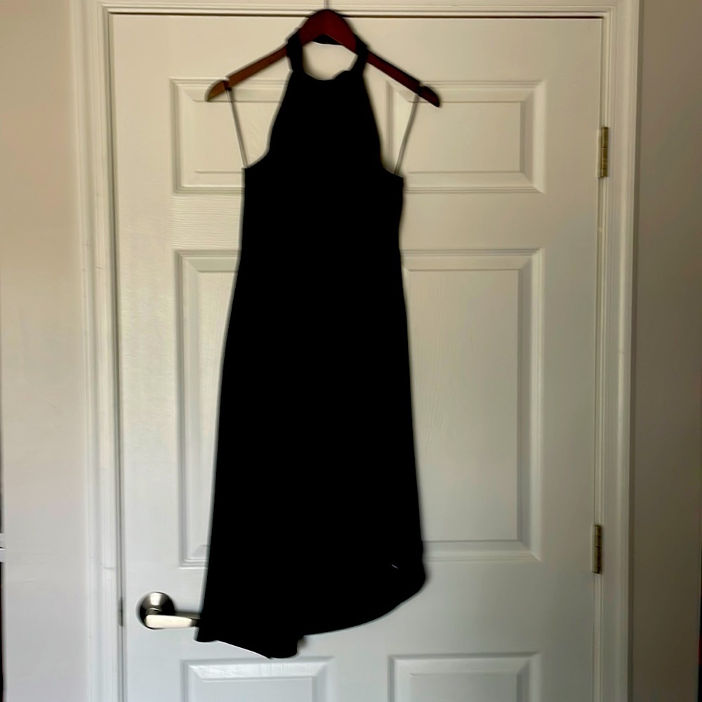 Black halter dress